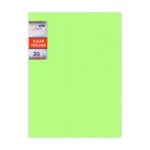 Digital Display Book 30 Fixed Pocket Fluorescent Colors A4