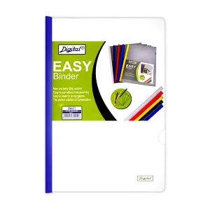 Digital Plastic Presentation File with Sliding Bar Clear A4