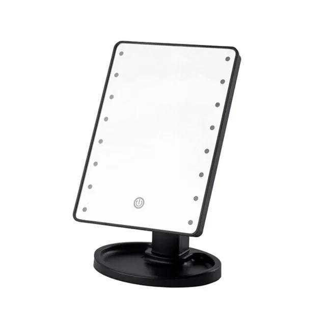 Dim-able 180 Degree LED Touch Screen Lighted Cosmetic Mirror