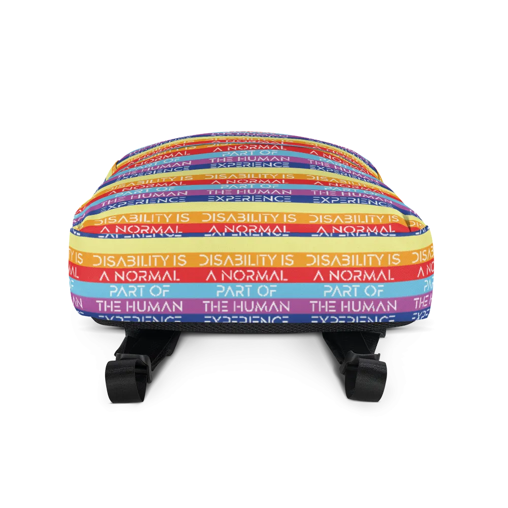 Disability is a Normal Part of the Human Experience (Pattern) Backpack