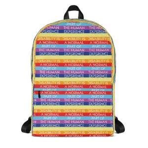 Disability is a Normal Part of the Human Experience (Pattern) Backpack