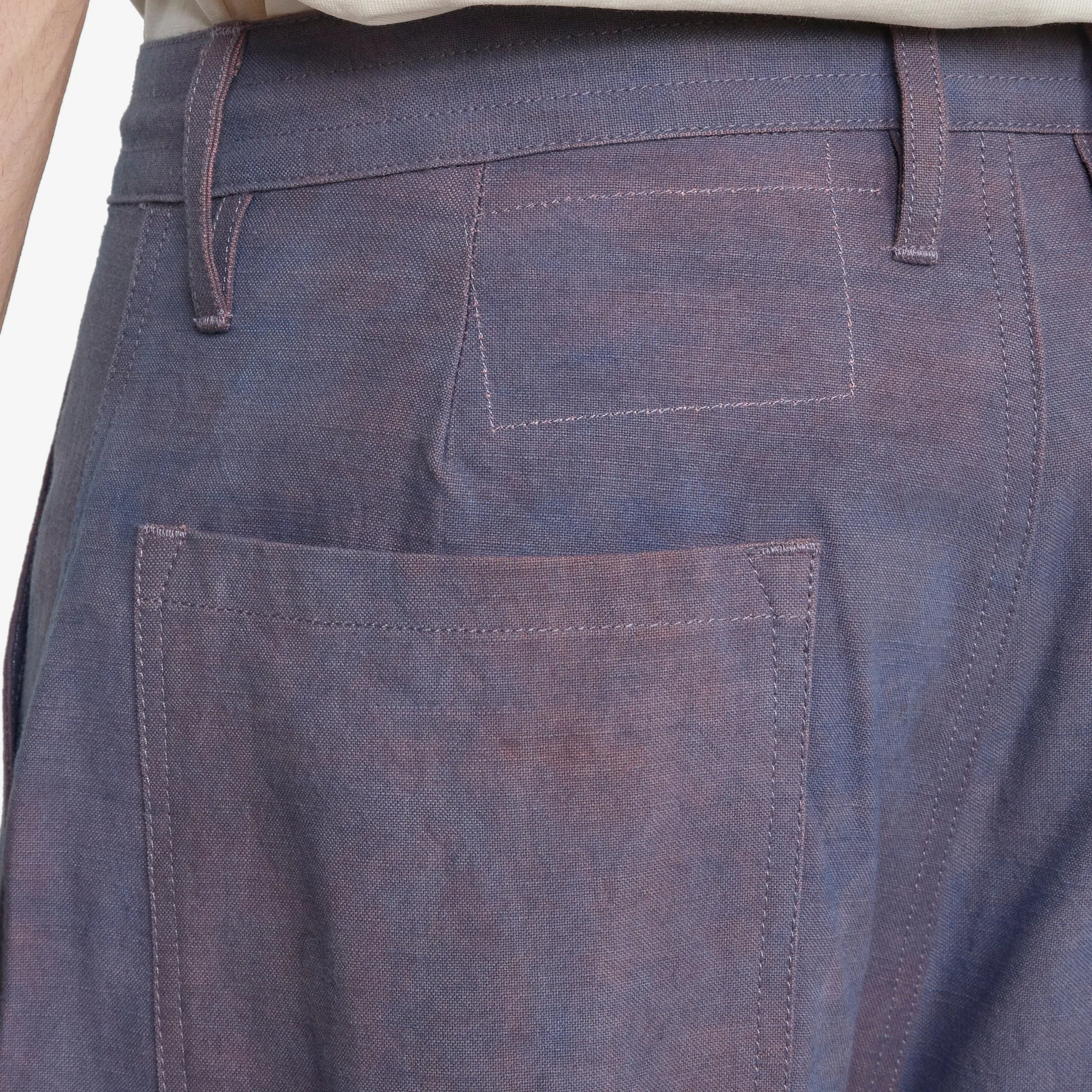 Document Pants Purple Slub