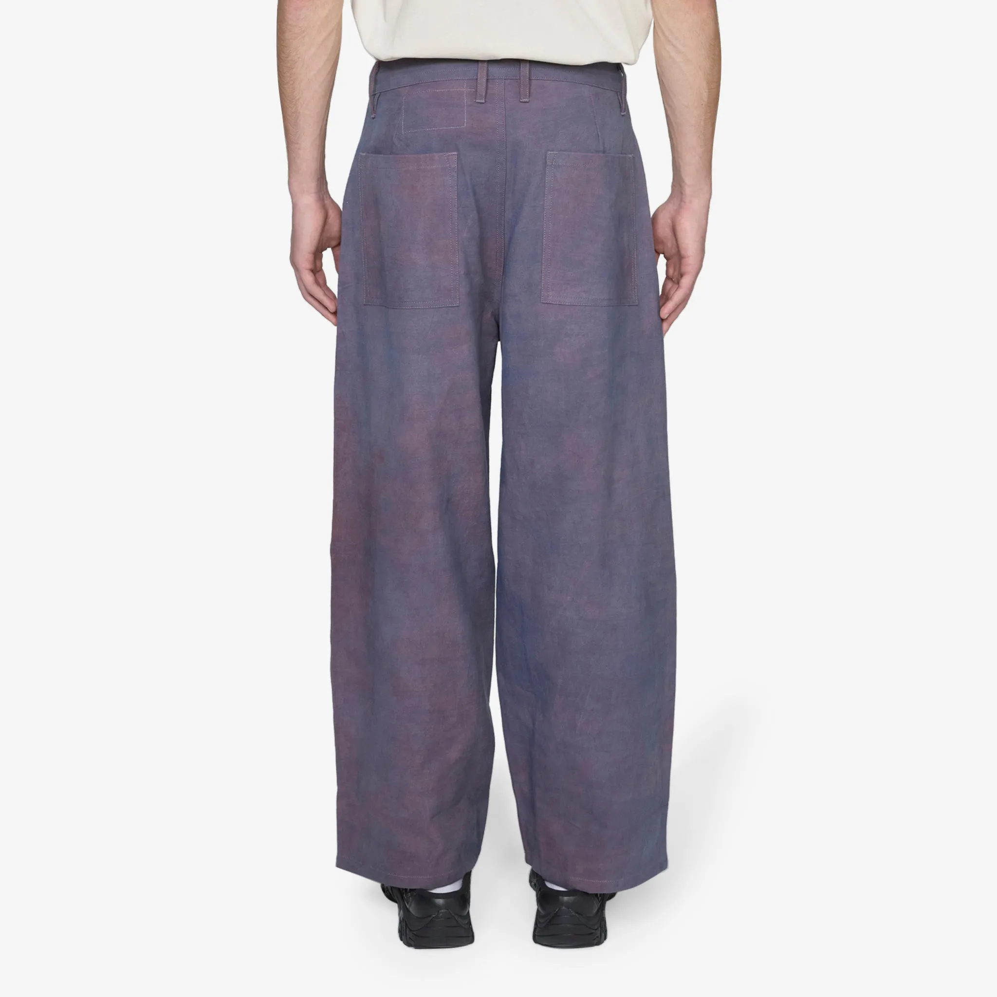 Document Pants Purple Slub