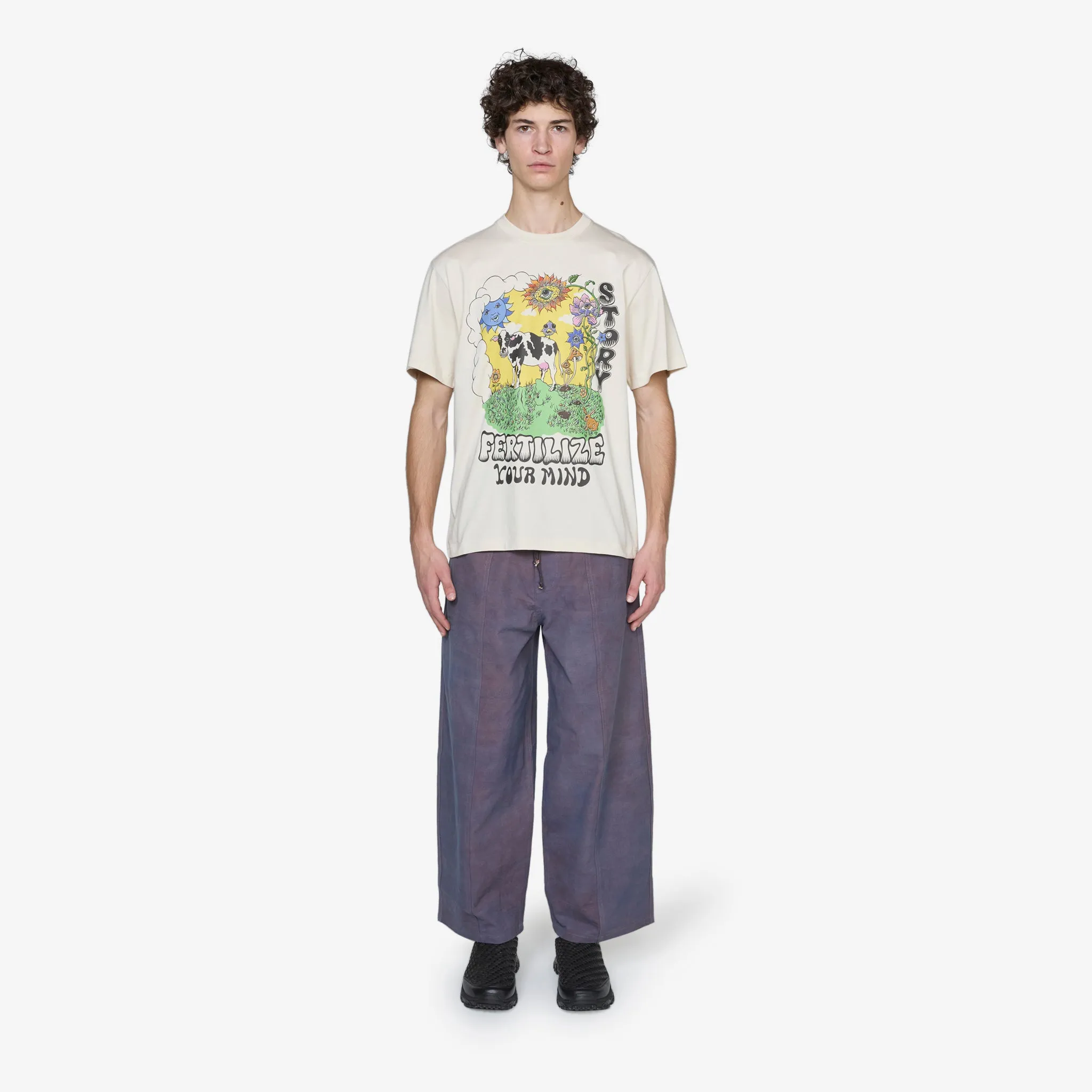 Document Pants Purple Slub