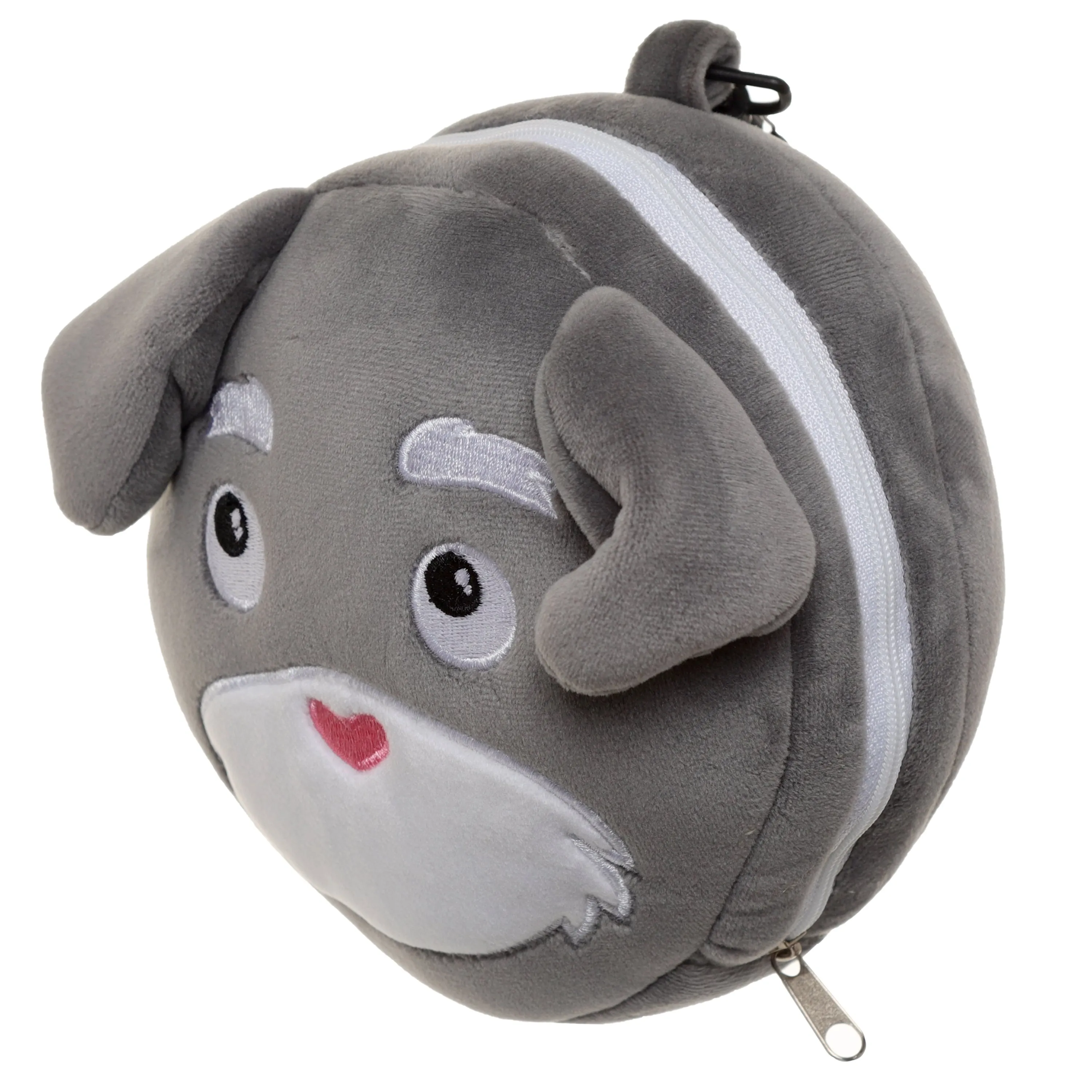 Dog Squad Relaxeazzz Plush Round Travel Pillow & Eye Mask Set