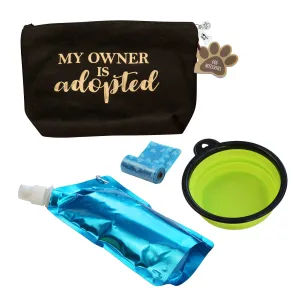 Dog Travel Kit "My Owner is Adopted"