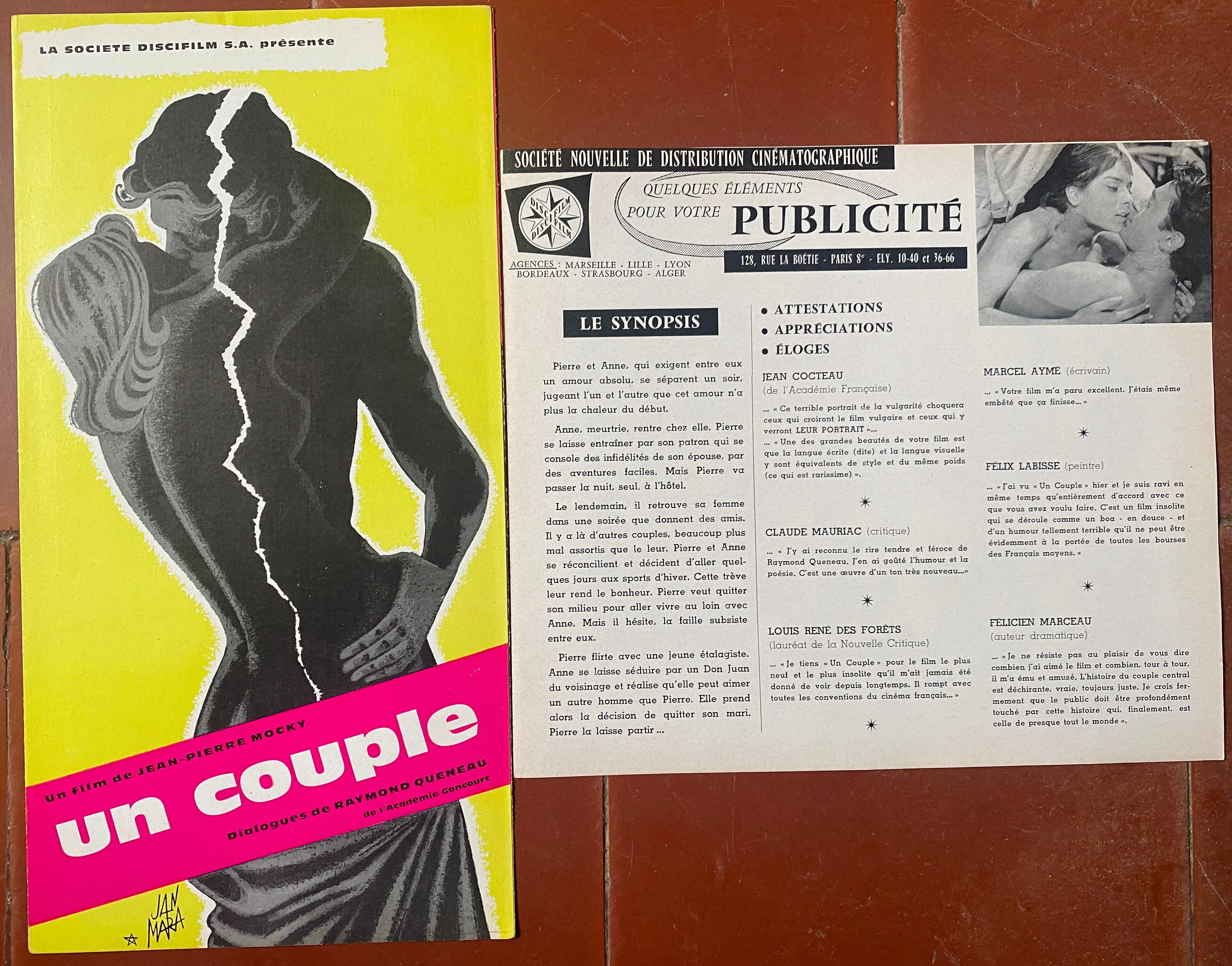 Dossier de presse   Document UN COUPLE Juliette Mayniel JEAN-PIERRE MOCKY Jan Mara