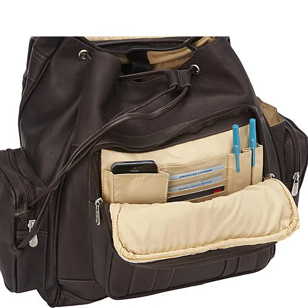 DOUBLE LOOP FLAP-OVER LAPTOP BACKPACK