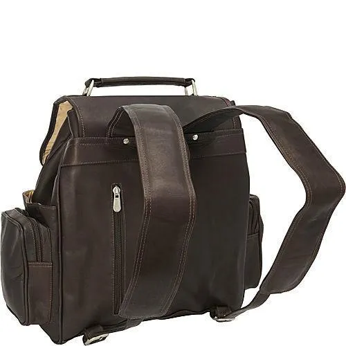 DOUBLE LOOP FLAP-OVER LAPTOP BACKPACK