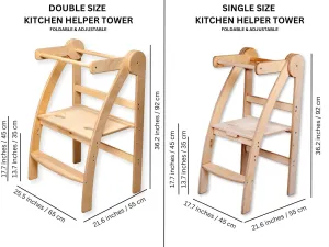 Double or Single Size Montessori Toddler Tower