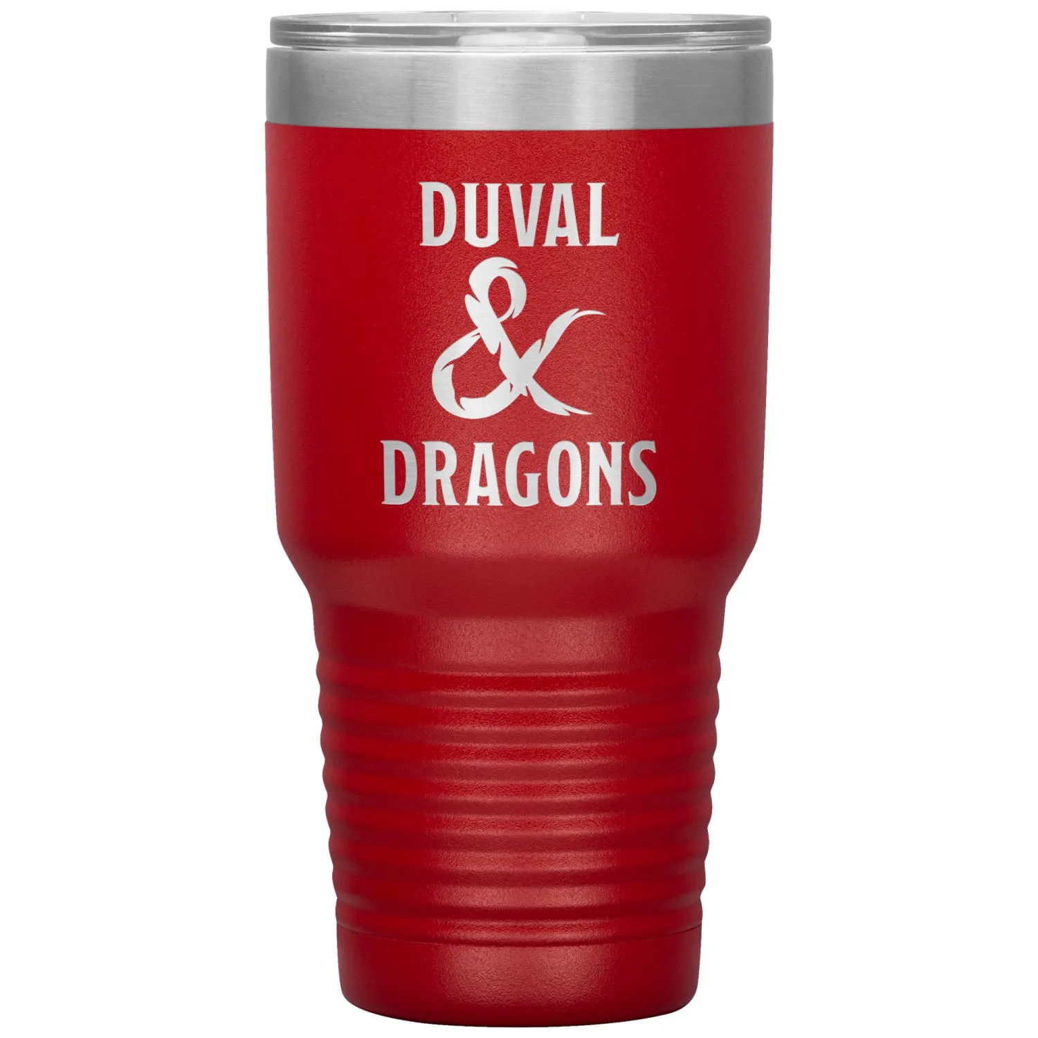 Duval & Dragons Logo 30oz Vacuum Tumbler