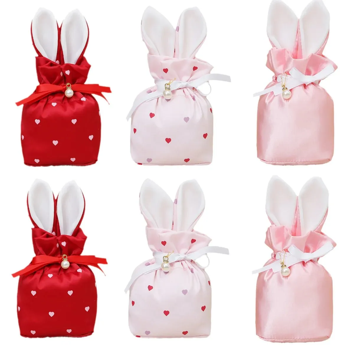 Easter Bunny Velvet Gift Bags