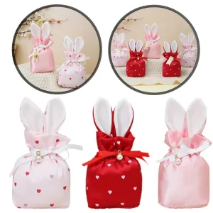 Easter Bunny Velvet Gift Bags