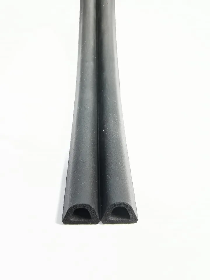 EPDM sponge Double D profile Self adhesive hollow foam rubber seal / gasket