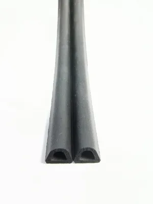 EPDM sponge Double D profile Self adhesive hollow foam rubber seal / gasket