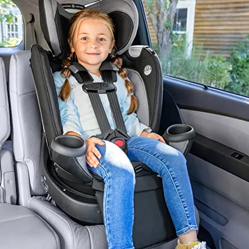 Evenflo Revolve360 Extend Rotational All-in-One Convertible Car Seat with Quick Clean Cover, 360° Rotation, Rear-Facing Up to 50 Lbs, Rowe Pink