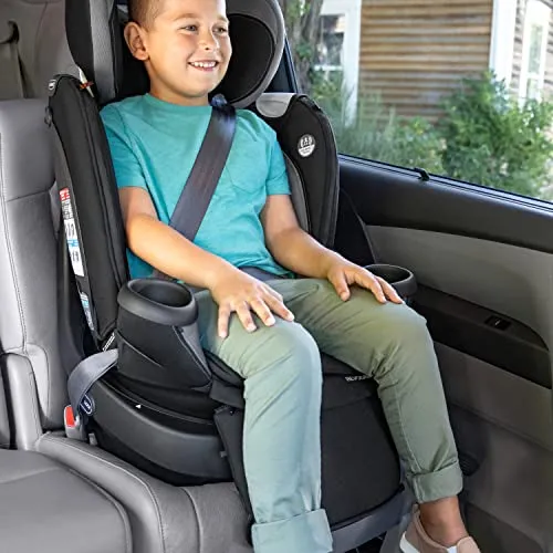 Evenflo Revolve360 Extend Rotational All-in-One Convertible Car Seat with Quick Clean Cover, 360° Rotation, Rear-Facing Up to 50 Lbs, Rowe Pink