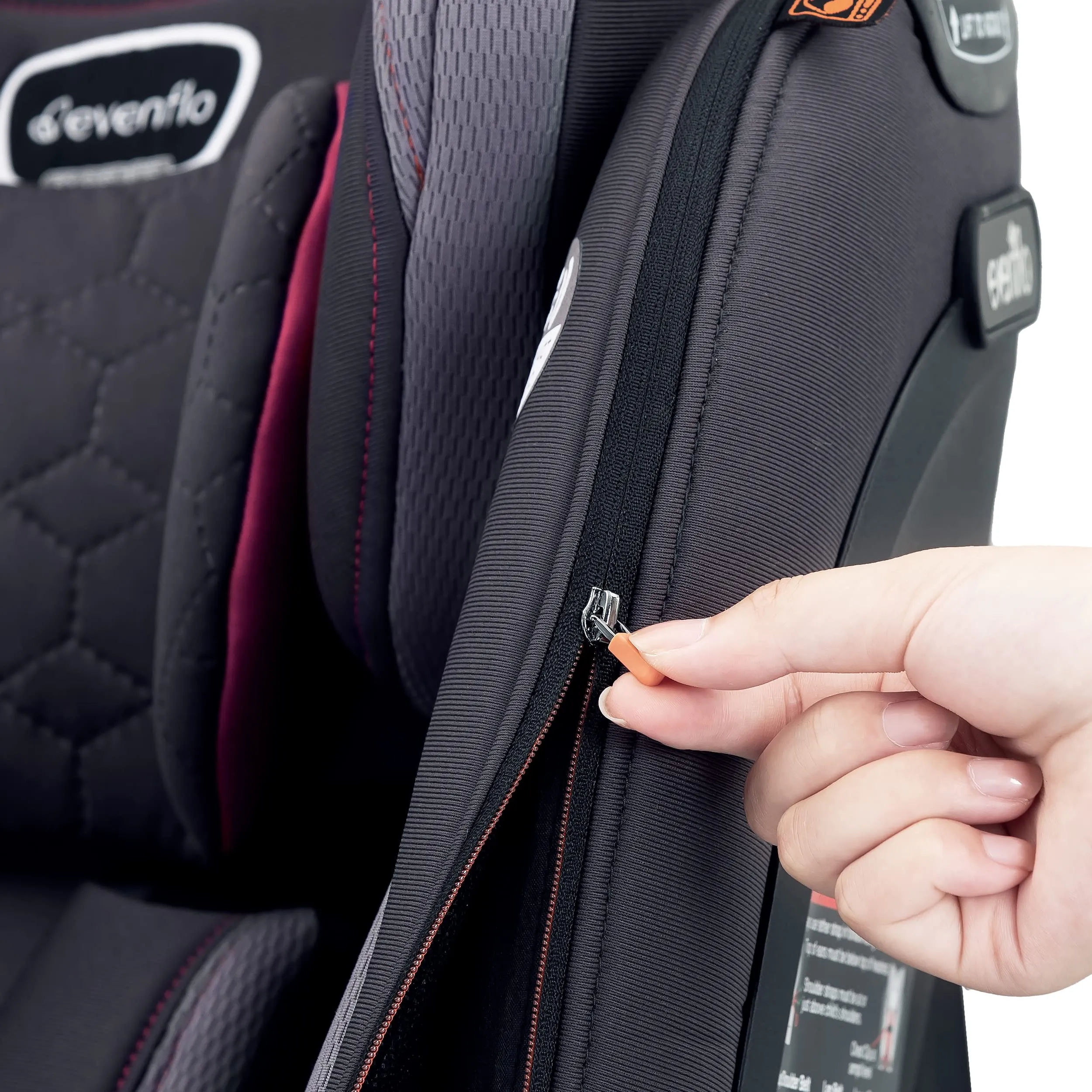 Evenflo Revolve360 Extend Rotational All-in-One Convertible Car Seat with Quick Clean Cover, 360° Rotation, Rear-Facing Up to 50 Lbs, Rowe Pink