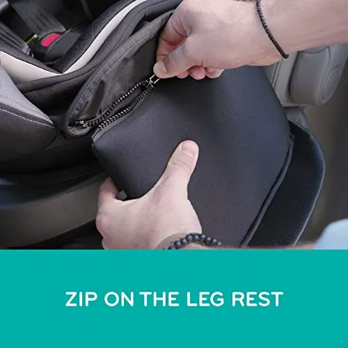 Evenflo Revolve360 Extend Rotational All-in-One Convertible Car Seat with Quick Clean Cover, 360° Rotation, Rear-Facing Up to 50 Lbs, Rowe Pink