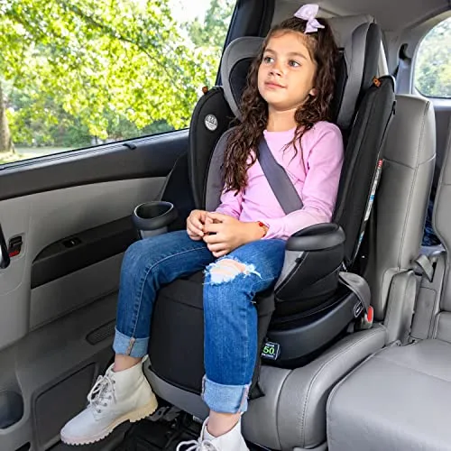 Evenflo Revolve360 Extend Rotational All-in-One Convertible Car Seat with Quick Clean Cover, 360° Rotation, Rear-Facing Up to 50 Lbs, Rowe Pink