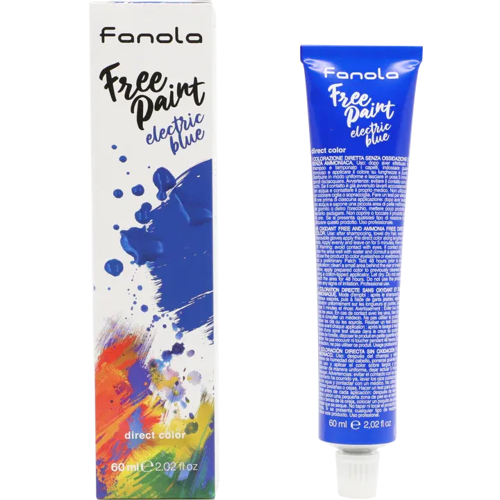 Fanola Free Paint Direct Colour Electric Blue 60ml