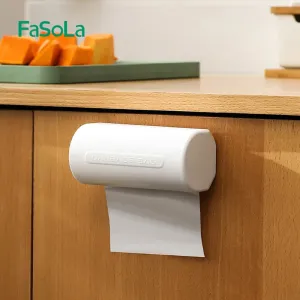 FaSoLa Cylindrical Garbage Bag Dispenser - White, 13.5*6*6.3cm