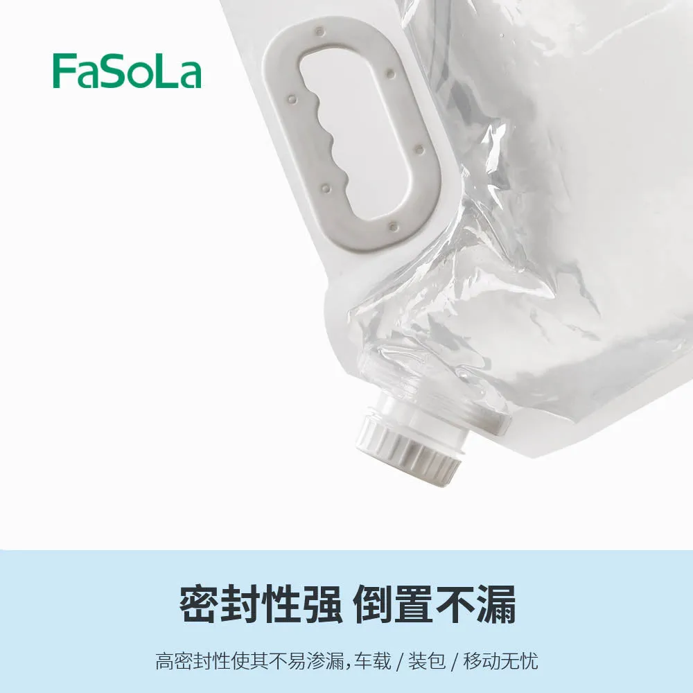 FaSoLa Portable Foldable Water Bag - Transparent 5L