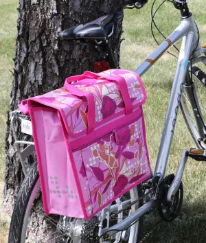 FASTRIDER SHOPPER PEONY Bike Pannier/Bag Pink 17.5L Water Resistant Single NEW