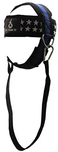 Fire Team Fit Neck Harness for Weightlifting, Neck Exerciser, Head Harness Building Iron Neck Strength, Padded & Adjustable Straps