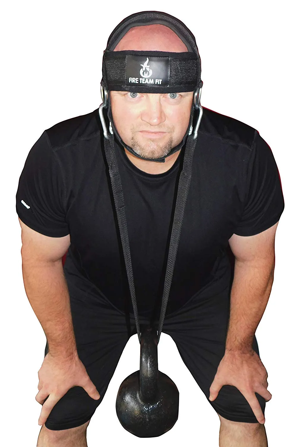 Fire Team Fit Neck Harness for Weightlifting, Neck Exerciser, Head Harness Building Iron Neck Strength, Padded & Adjustable Straps
