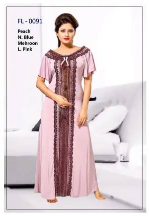 FL-0091 - Flourish Exclusive Bridal Nighty Set Collection
