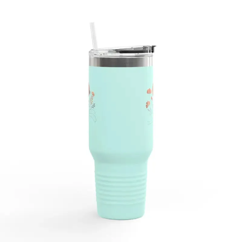 Floral Insulated Travel Mug Keeps you Hydrated