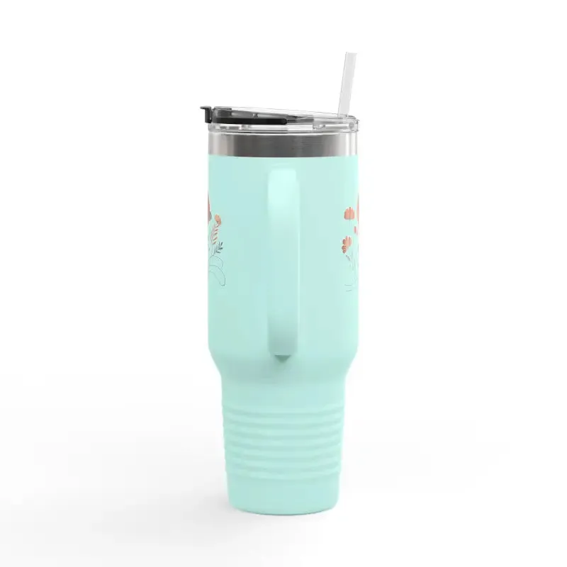Floral Insulated Travel Mug Keeps you Hydrated