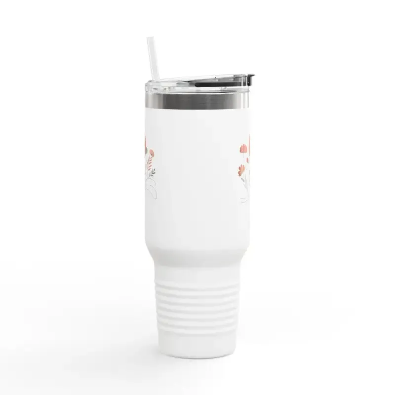 Floral Insulated Travel Mug Keeps you Hydrated