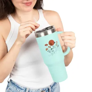 Floral Insulated Travel Mug Keeps you Hydrated