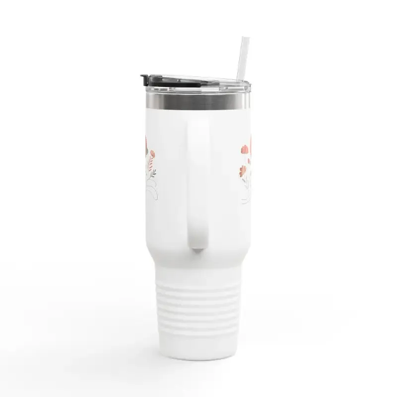 Floral Insulated Travel Mug Keeps you Hydrated
