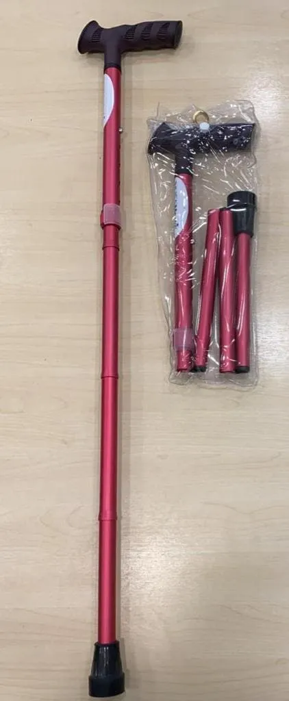 Foldable and Adjustable Walking Stick