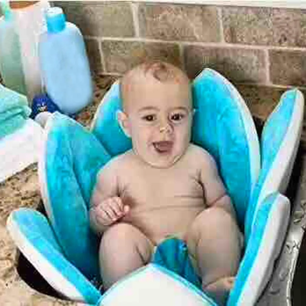 Foldable Blooming Flower Baby Bath Tub