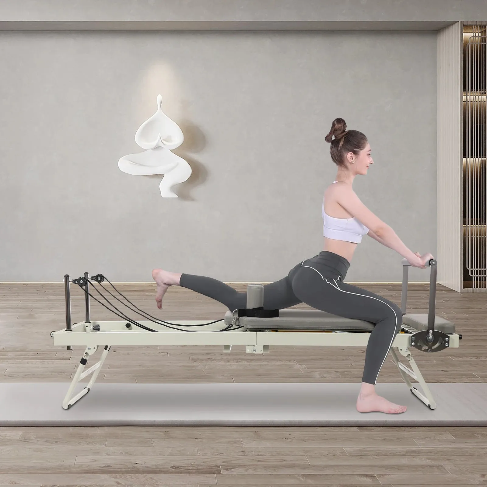 Foldable Pilates Reformer Machine