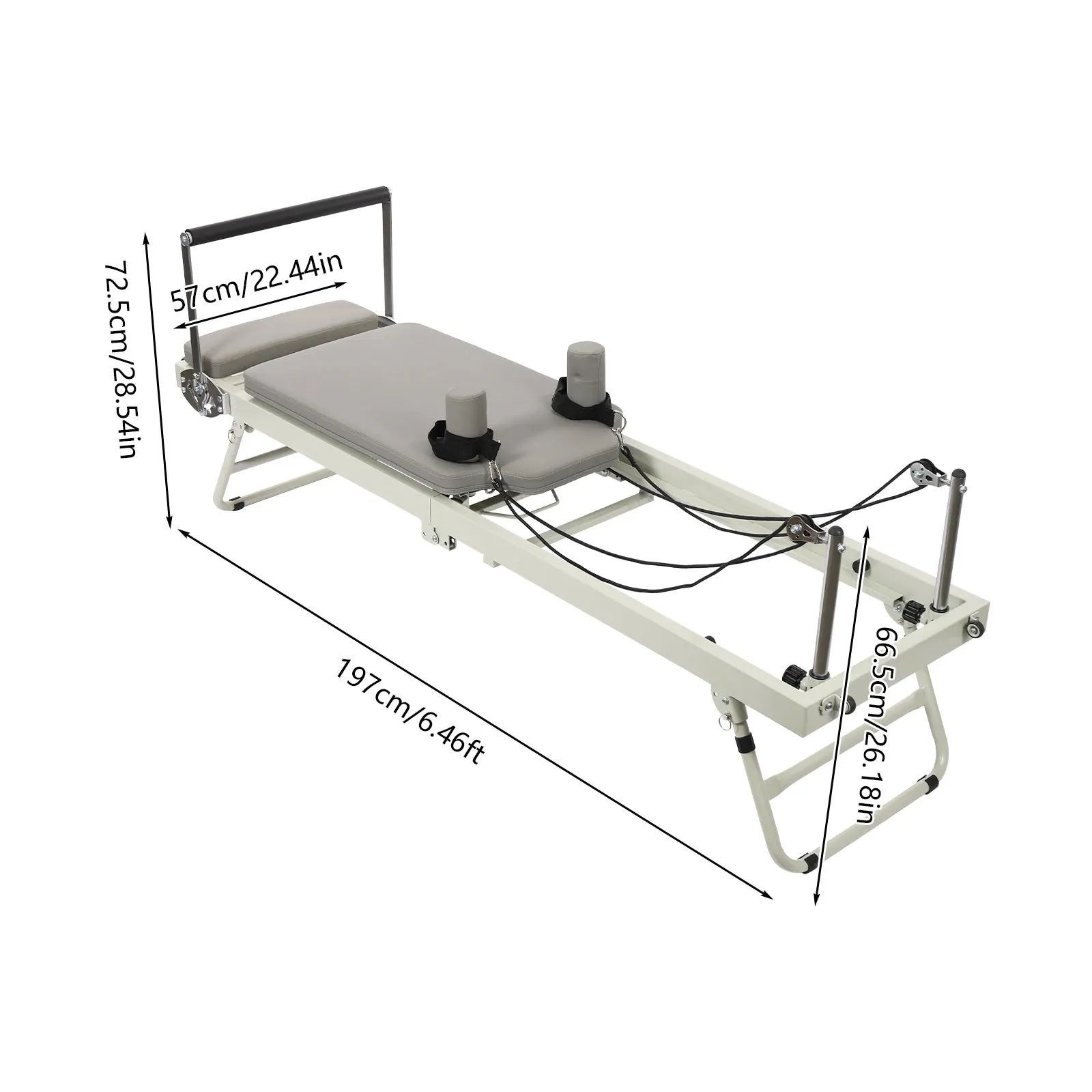Foldable Pilates Reformer Machine