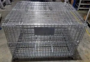 FOLDABLE WIRE MESH CAGE WITH TOP COVER