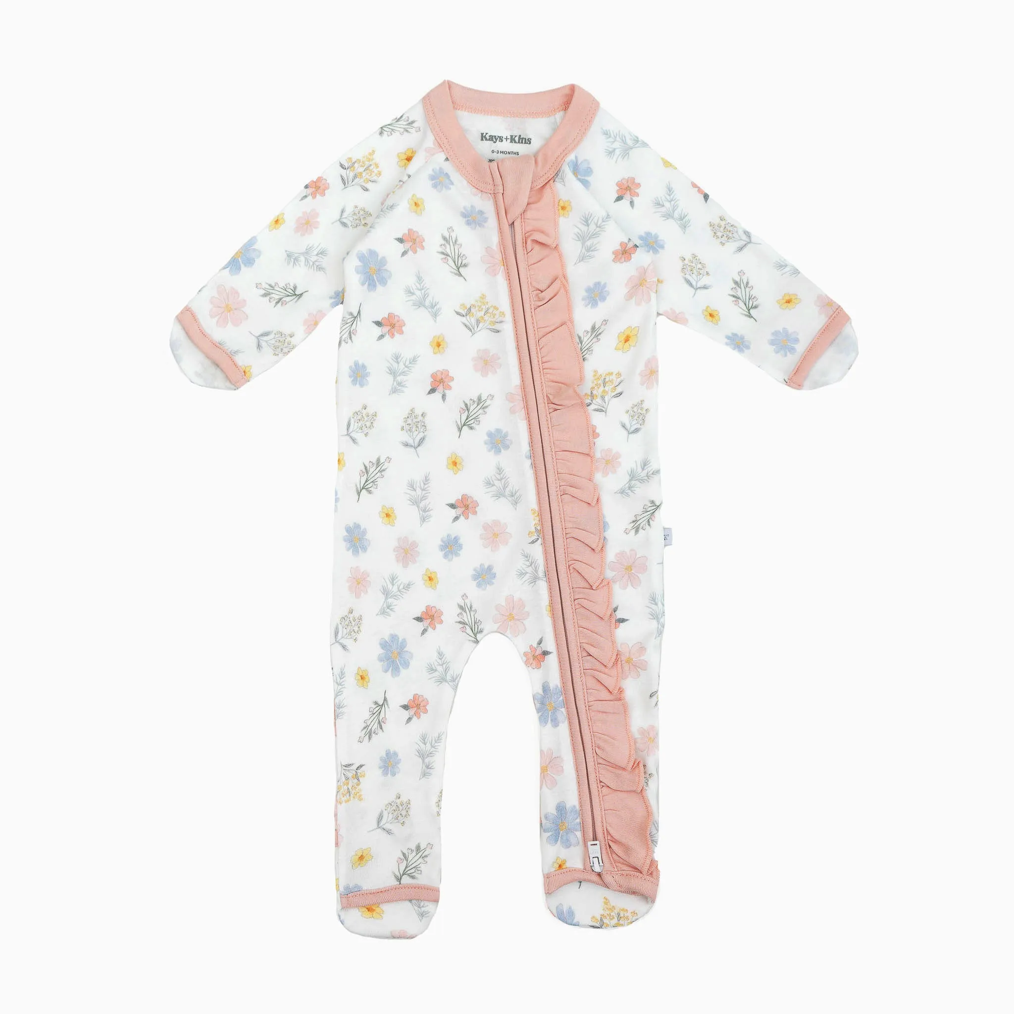 Frilled Growsuit - Floral Fun