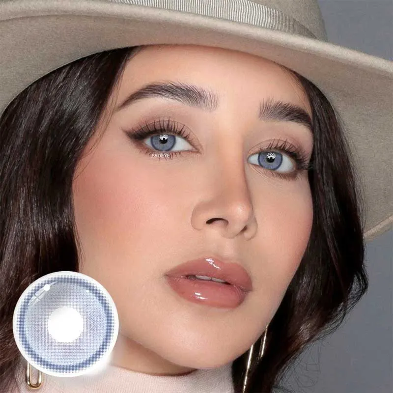 Genshin Moon Blue Colored Contact Lenses Yearly