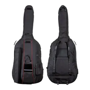 GEWA Prestige Double Bass Bag with Wheels Black - 3/4