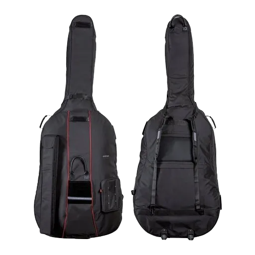 GEWA Prestige Double Bass Bag with Wheels Black - 3/4