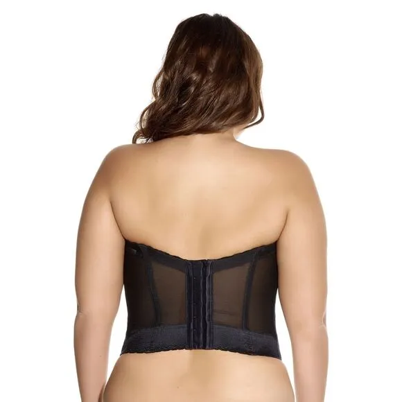 Goddess Bra Plus Size Lace Bridal Lace Bustier Sexy Lace Black Size US 48C: NWT