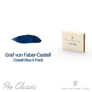 Graf von Faber-Castell Cobalt Blue Cartridge 6 Pack