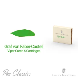Graf von Faber-Castell Viper Green Cartridge 6 Pack