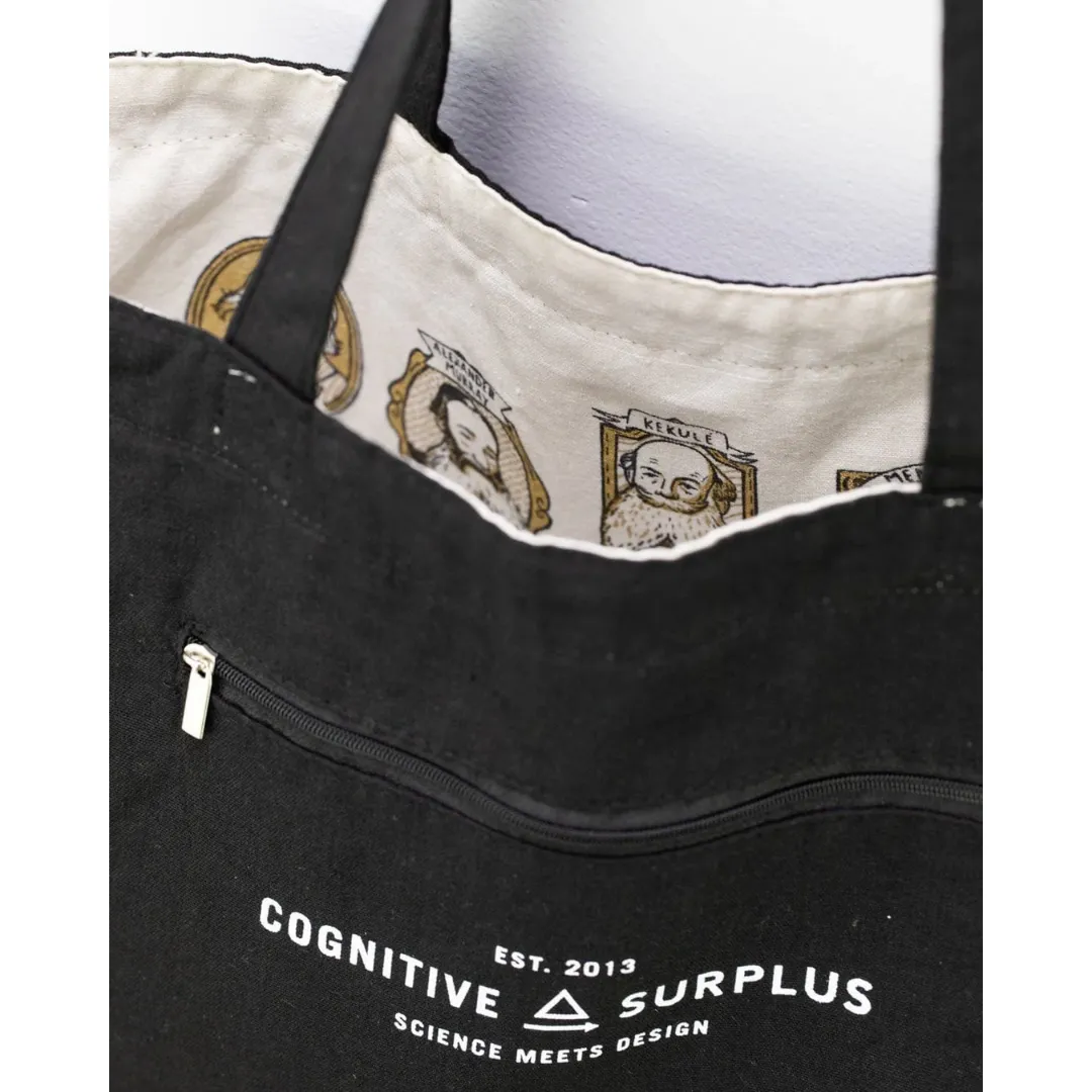 Great Beards of Science Reversible Canvas Tote Bag