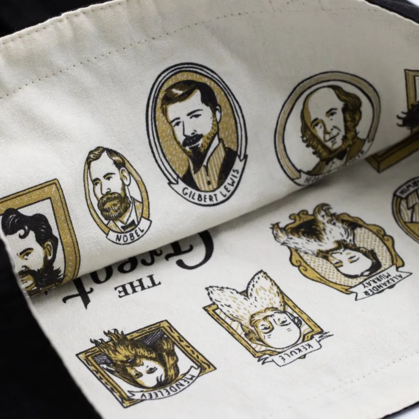 Great Beards of Science Reversible Canvas Tote Bag